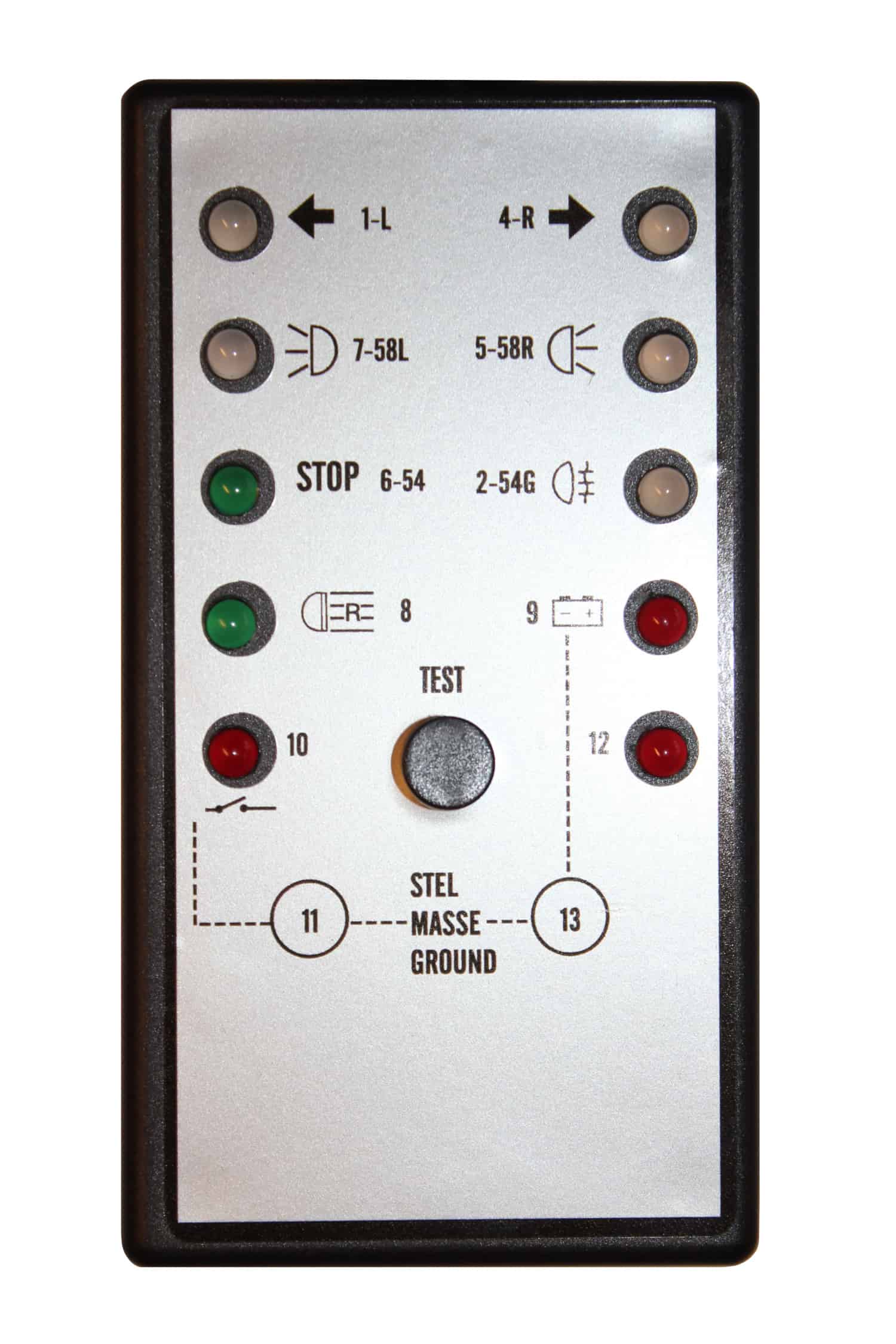 Trailer Beleuchtungstester 12V GSE prüfstecker 13-polig Anhänger Testkabel ISO 11446 Teststecker Trailer Prüfgerät 12755