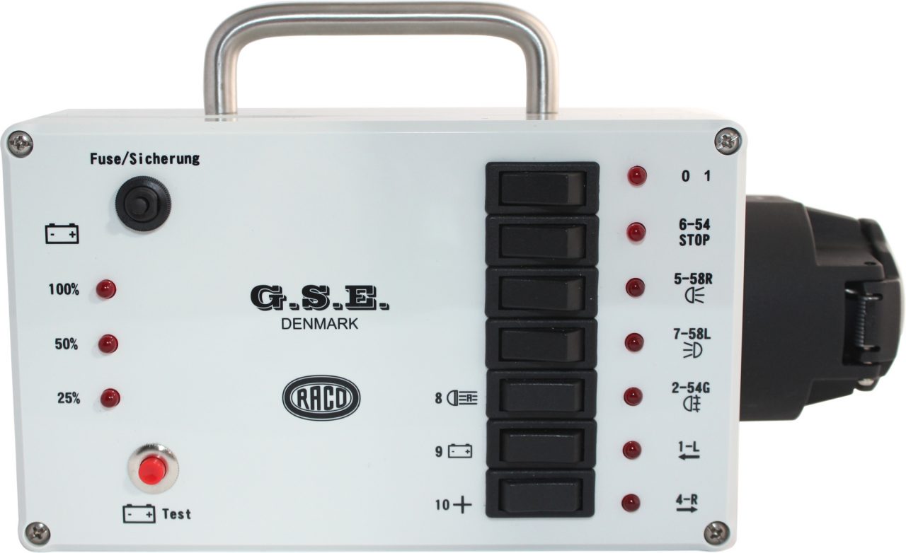 Trailer lys tester testline anhænger caravans. Trailerlystester Raco