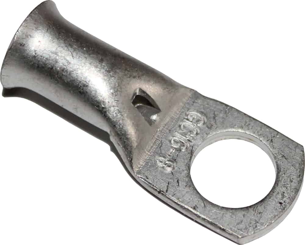 Rohrkabelschuh Ringkabelschuh Ringverbinder Kabelschuh - Crimp Kupfer verzinnt mit Sichtloch 10-16 mm M8 090007 RACO