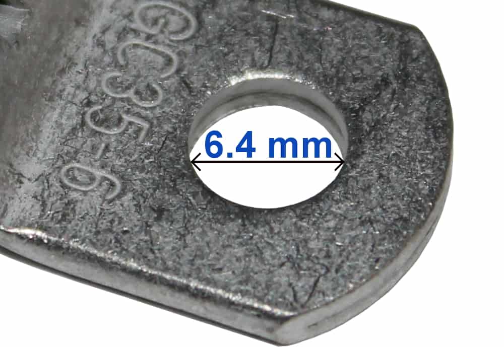 Ringkabelschuh Quetschverbinder Kabelschuh Rohrkabelschuh - Crimp Kupfer verzinnt mit Sichtloch 25-35 mm M6 090021 RACO