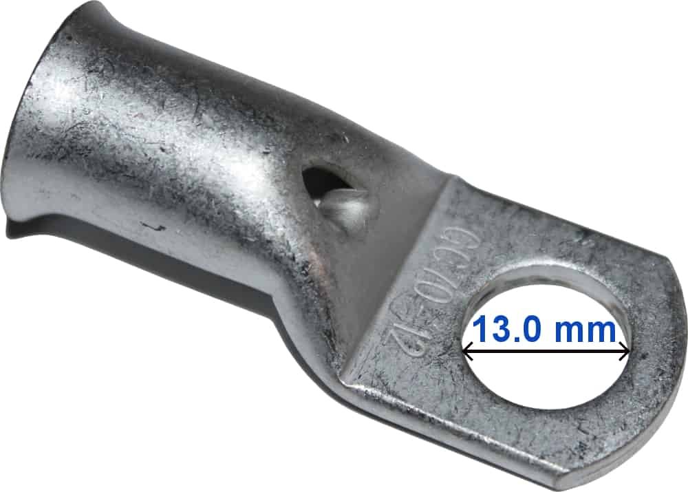 Rohrkabelschuh Ringverbinder Kabelschuh Loch kabelschuh - Crimp Kupfer verzinnt mit Sichtloch 50-70 mm M12 090020 RACO