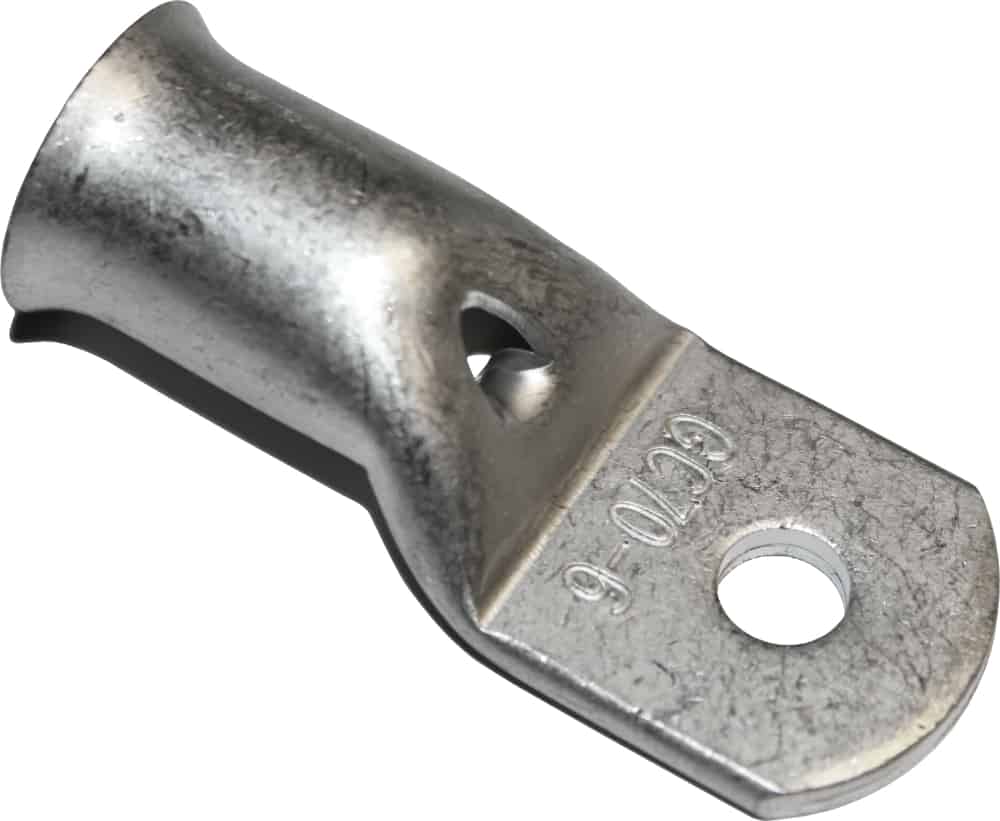 Aderendhülsen Rohrkabelschuh Ringverbinder Kabelschuh - Crimp Kupfer verzinnt mit Sichtloch 50-70 mm M6 090022 RACO