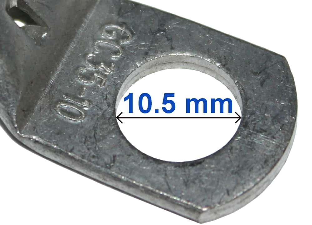 Kabelhylsa Hålkabelskor Rörkabelskor Ring klämma Rörformig ring Batteriklämma Kabelskor Sockel ändar 25-35 mm M10 090013 RACO