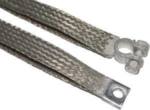 Jordfläta Ramkabel Kopparfläta Trådfläta Jordband Motorkabel Anslutningskabel Minus Pol 50mm² Ø10mm 300 Serie Top Menu RACO SE