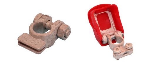 Batteripolskor Olika Diverse Blandade Varierande Flera Kopplingsplint Fordon Bil Vagn Kärra Lastvagn Kaross Topp Meny RACO SE