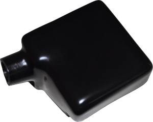 Skyddskåpa Isoleringslock Skyddslock Dammskydd lastbil båt traktor Polskydd Batteri Skydd Kåpa Huva Toppstolpe Svart 020296N RACO